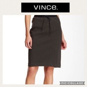 Vince Scuba Drawstring Pencil Skirt